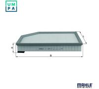 Air filter Filter Insert LX 1591/2 KNECHT for VOLVO S80 II XC60 I VAN