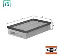 MAHLE Air Filter - LX1596