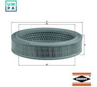 Mahle Air Filter LX160 - Fits Fiat - Genuine Part - OE Matching Fit & Quality
