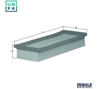 MAHLE LX 1601 Air filter