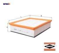 Air Filter LX1605 Mahle 1418712 1421716 6G9N7H549AA 6M5Y9601AA 30637444 76681217