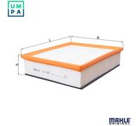 Air Filter LX1605 Mahle 1418712 1421716 6G9N7H549AA 6M5Y9601AA 30637444 76681217