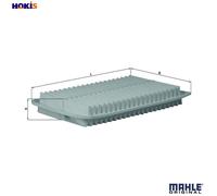Mahle Original Air Filter Insert LX1612 – 316mm x 44mm – Fits Toyota, Lexus