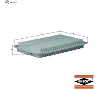 Mahle Original Air Filter Insert LX1612 – 316mm x 44mm – Fits Toyota, Lexus