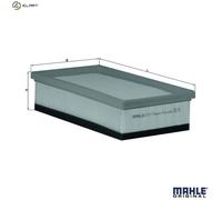 MAHLE LX 1617 - Air Filter Car - Engine