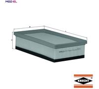 Air Filter LX1617 Mahle 13717806046 7806046 1444EQ 1444ER 1444ET 76693543 New