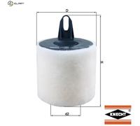 Air Filter fits BMW 116 E81, E87 2.0 08 to 11 N43B20A Mahle 13717532754 7532754