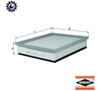 MAHLE Air Filter - LX1656