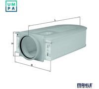 Air filter Filter Insert LX 1686/1 MAHLE for MERCEDES-BENZ CLS C-CLASS E-CLASS