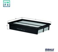 MAHLE LX1688 Air Filter Insert 276mm Length 53mm Height Fits Mazda Mazda3 Mazda5