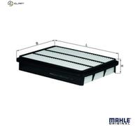 Mahle Original Air Filter LX1700 - 1780107010/1780130040/1780150040/76786354 - New