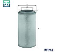 MAHLE LX1734 Air Filter Insert 267mm Outer ⌀ 530mm Height Fits MERCEDES-BENZ