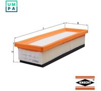 Air Filter LX1827 Mahle 0000055192012 55192012 0000051772186 51775326 51772186