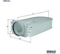 Mahle Original Air Filter Insert LX1833 - 350.3 mm L, 68 mm H - Fits Mercedes-Benz