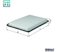 Air filter Filter Insert LX 1921 KNECHT for MAZDA 3 3 Saloon 2