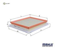 AIR FILTER LX 1926 FOR VAUXHALL ZAFIRA/Mk/II ASTRAVAN OPEL A17DTJ 1.7L 4cyl 1.7L