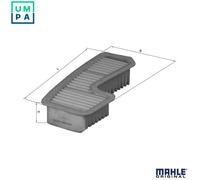 Genuine Mahle Engine Air Filter Insert - LX1936