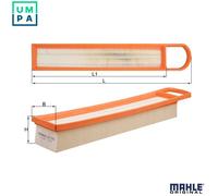 Air Filter fits MINI Mahle 13717534825 7534822 7534825 Top Quality Guaranteed