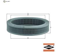 Mahle Air Filter LX202 fits Ford - Genuine Part - OE Matching Fit & Quality