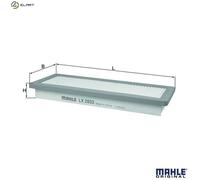MAHLE LX 2033 - Air Filter Car - Engine