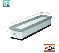 Air filter Filter Insert LX 2039 MAHLE for RENAULT TWINGO II LOGAN I