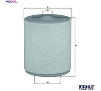MAHLE LX2049/4 Air Filter Insert 162mm Outer Diameter Fits Audi A6 A6 Allroad A7