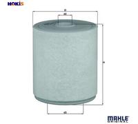 MAHLE LX2049/4 Air Filter Insert 162mm Outer Diameter Fits Audi A6 A6 Allroad A7