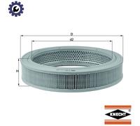AIR FILTER LX 208 FOR SKODA VW ESCARABAJO/Convertible FUSCA SANTANA GOLF/III/