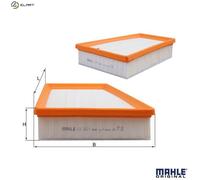 Air filter Filter Insert LX 2631 KNECHT for RENAULT MERCEDES-BENZ