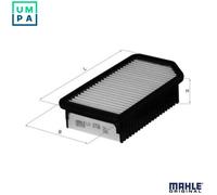 MAHLE LX2739 Air Filter Insert 248mm Length Fits Hyundai i20 ix20 Kia Soul Venga