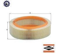 MAHLE LX276 Air Filter Insert 389mm Outer ⌀ For Mercedes-Benz G-Class S-Class SL