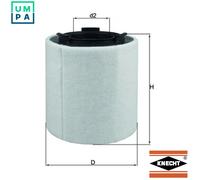 Air filter Filter Insert LX 2831 KNECHT for SEAT SKODA AUDI VW