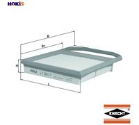 Air Filter fits MERCEDES S560 222 3.0 2018 on M276.824 Mahle 2760940504 Quality