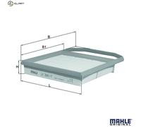 Air Filter fits MERCEDES S560 222 3.0 2018 on M276.824 Mahle 2760940504 Quality