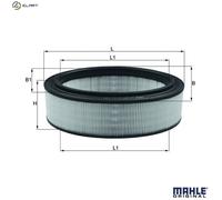 Air filter Filter Insert LX 2844 KNECHT for DACIA RENAULT