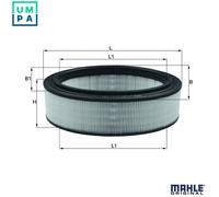 Air filter Filter Insert LX 2844 KNECHT for DACIA RENAULT
