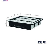 Mahle Original Air Filter LX2873 - Genuine Filter Insert, Fits Lexus GS/IS/C, Toyota Aristo/Verossa