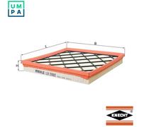 Mahle Original Air Filter LX 2882 – Fits Vauxhall Opel Chevrolet, 250mm