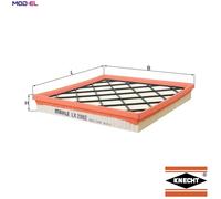 Mahle Original Air Filter LX 2882 – Fits Vauxhall Opel Chevrolet, 250mm