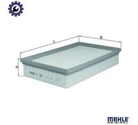 Air Filter LX296 Mahle 028129607D 034133837BA 050133837A 078133837 131129620 New