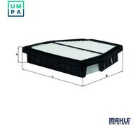 Air Filter fits OPEL ANTARA L07 2.4 2006 on Mahle 22745823 4802875 4807917 New