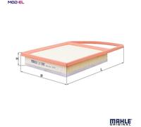 MAHLE Original Air Filter Insert LX 2995 - Fits Citroën, Peugeot, Toyota, Mitsubishi, DS