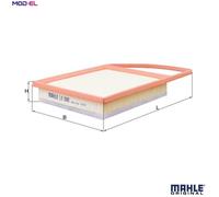 MAHLE Original Air Filter Insert LX 2995 - Fits Citroën, Peugeot, Toyota, Mitsubishi, DS