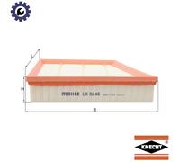 MAHLE LX 3246 Air filter