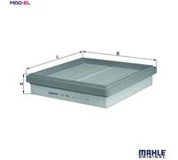 Mahle Knecht Air Filter Insert LX328 - 250mm L 245mm W 52.5mm H - Fits Porsche 911
