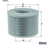 MAHLE LX330 Air Filter Insert 173mm Outer ⌀ Fits Renault Laguna Megane 19 21