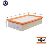 Air filter Filter Insert LX 339 KNECHT for AUDI 100 C4 Saloon 100 C4 Avant A6 C4