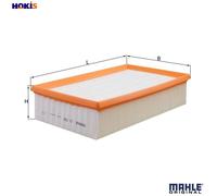 Mahle Air Filter LX339 - Fits Audi - Genuine Part - OE Matching Fit & Quality