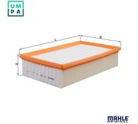 Mahle Air Filter LX339 - Fits Audi - Genuine Part - OE Matching Fit & Quality