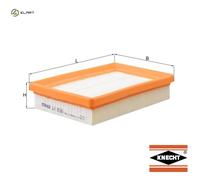 GENUINE MAHLE AIR FILTER ELEMENT - LX3536